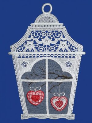plauener spitze fensterbild laternenrahmen herzen