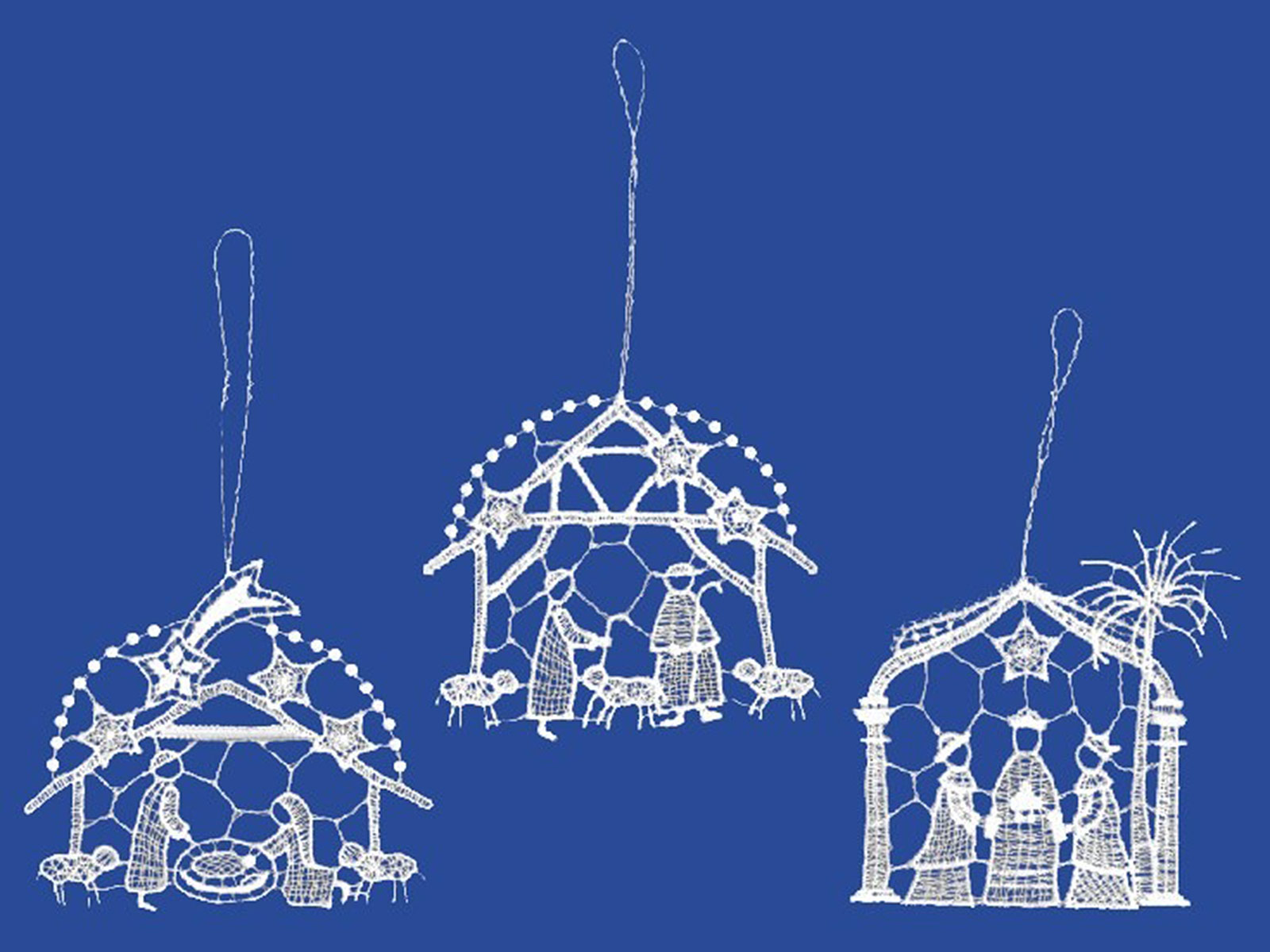 plauener spitze fensterbilder zu weihnachten, weihnachtsanhänger