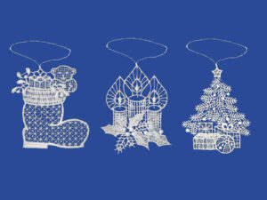 plauener spitze fensterbilder zu weihnachten, weihnachtsanhänger