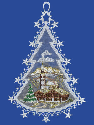 plauener spitze fensterbilder zu weihnachten, weihnachtsanhänger