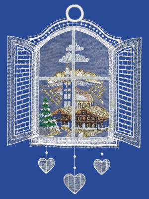 plauener spitze fensterbilder zu weihnachten, weihnachtsanhänger