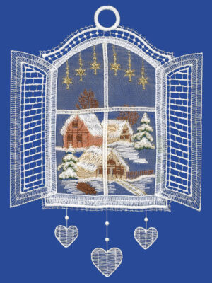 plauener spitze fensterbilder zu weihnachten, weihnachtsanhänger