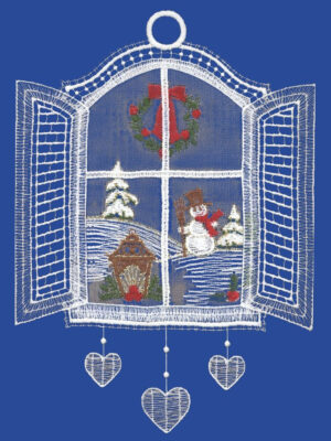 plauener spitze fensterbilder zu weihnachten, weihnachtsanhänger