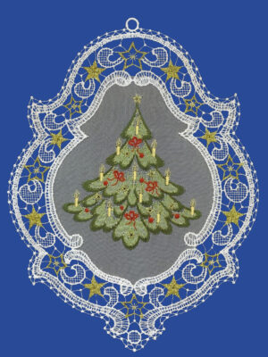 plauener spitze fensterbilder zu weihnachten, weihnachtsanhänger