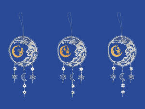 plauener spitze fensterbilder zu weihnachten, weihnachtsanhänger