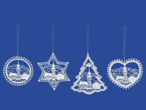 plauener spitze fensterbilder zu weihnachten, weihnachtsanhänger