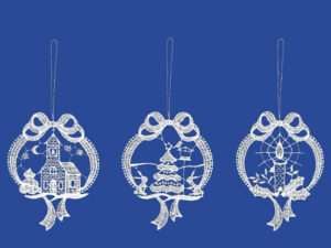 plauener spitze fensterbilder zu weihnachten, weihnachtsanhänger