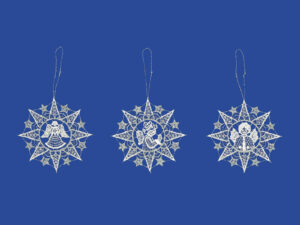 plauener spitze fensterbilder zu weihnachten, weihnachtsanhänger