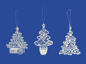 plauener spitze fensterbilder zu weihnachten, weihnachtsanhänger