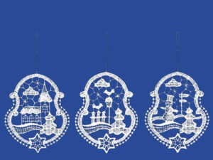 plauener spitze fensterbilder zu weihnachten, weihnachtsanhänger