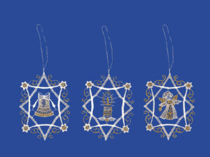 plauener spitze fensterbilder zu weihnachten, weihnachtsanhänger