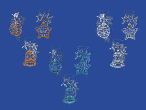 plauener spitze fensterbilder zu weihnachten, weihnachtsanhänger