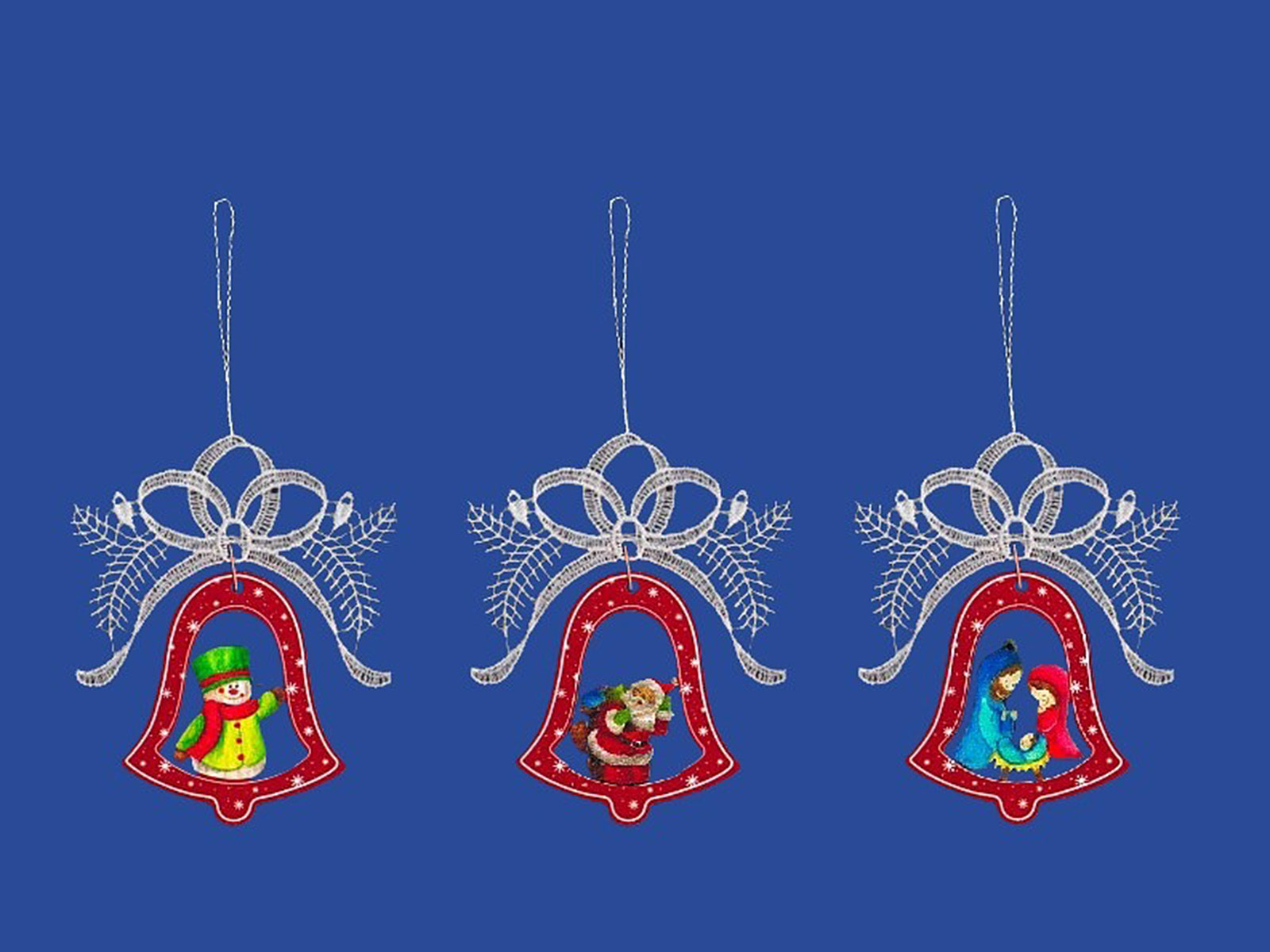 plauener spitze fensterbilder zu weihnachten, weihnachtsanhänger