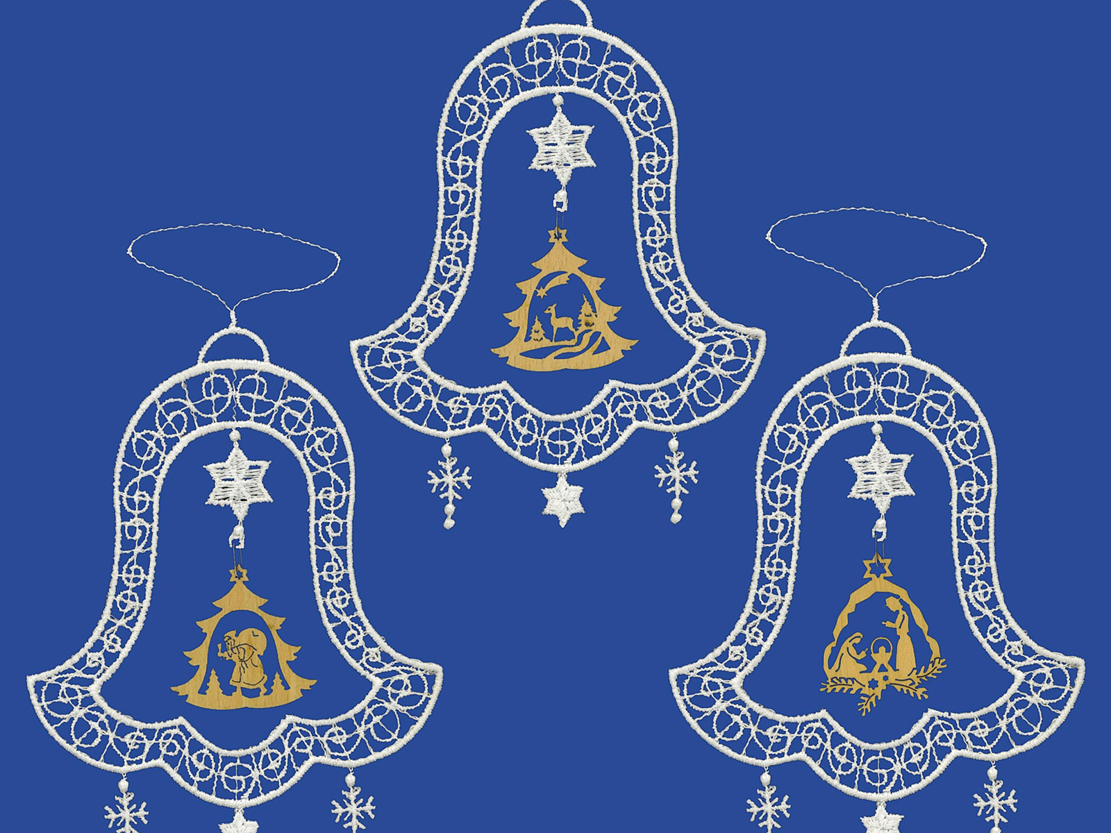 plauener spitze fensterbilder zu weihnachten, weihnachtsanhänger