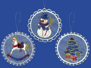 plauener spitze fensterbilder zu weihnachten, weihnachtsanhänger