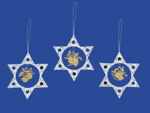 Spitzenanhänger Sterne