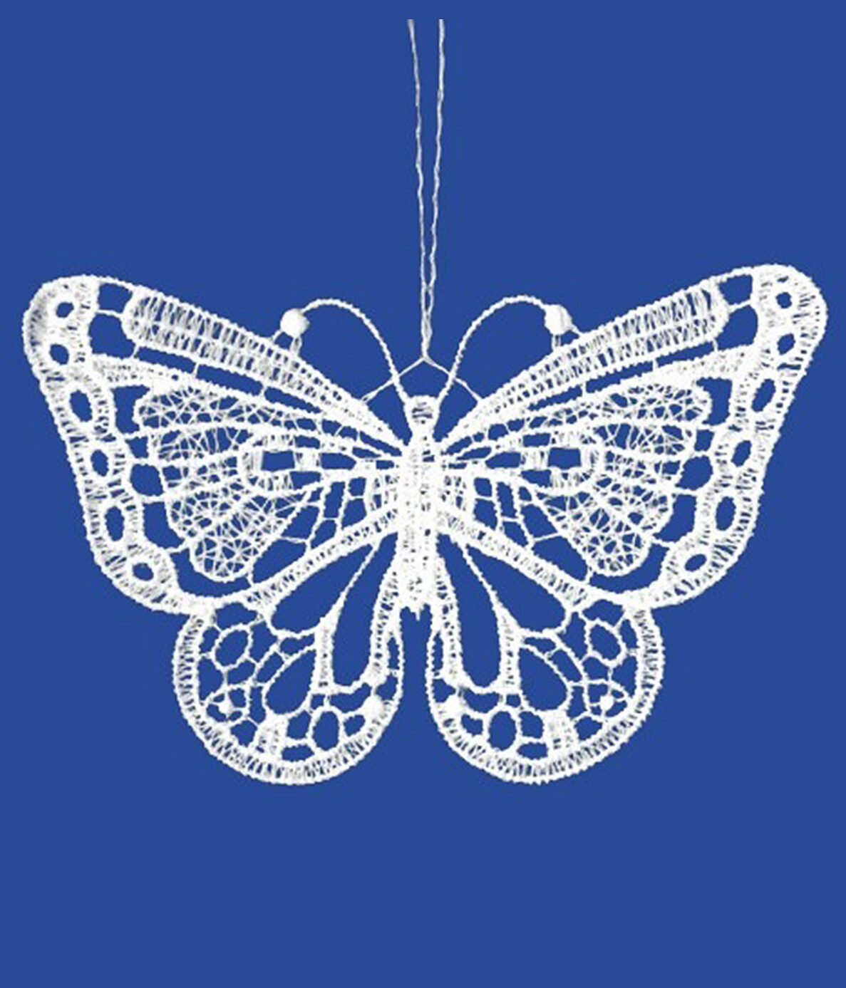 plauener spitze schmetterling anhänger 3er set
