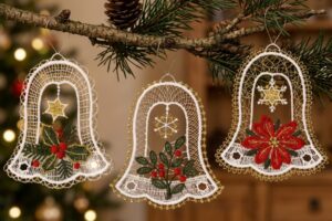Anhänger Weihnachten bunt & gold