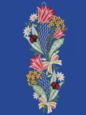 plauener spitze fensterbild frühlingsranke