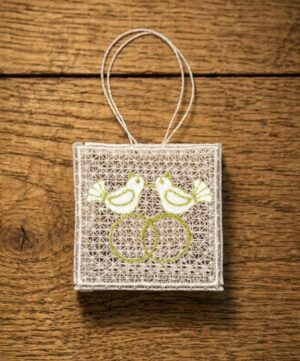 plauener spitze geschenktasche tauben und ringe