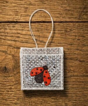 plauener spitze geschenktasche marienkäfer