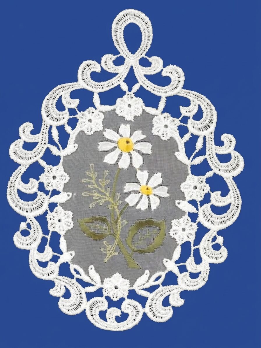 pauener spitze fensterbild margerite