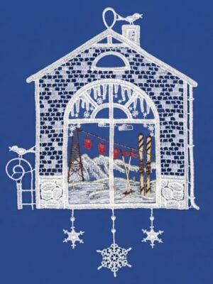 plauener spitze fensterbild hausrahmen mit skipiste