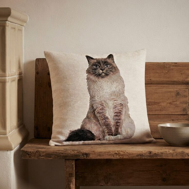 kissenhülle katze "scarlett" – gobelin