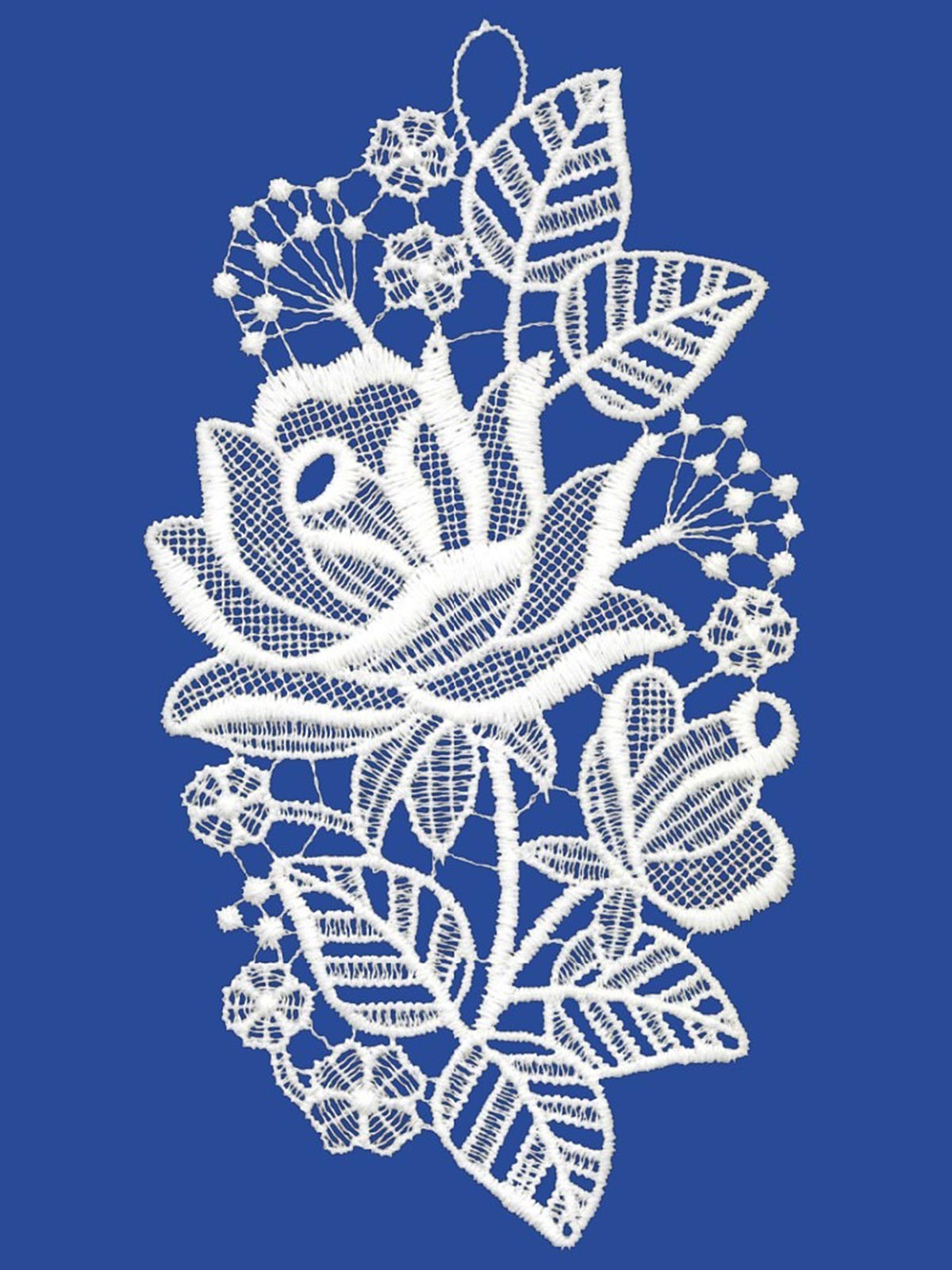 plauener spitze fensterbild rose