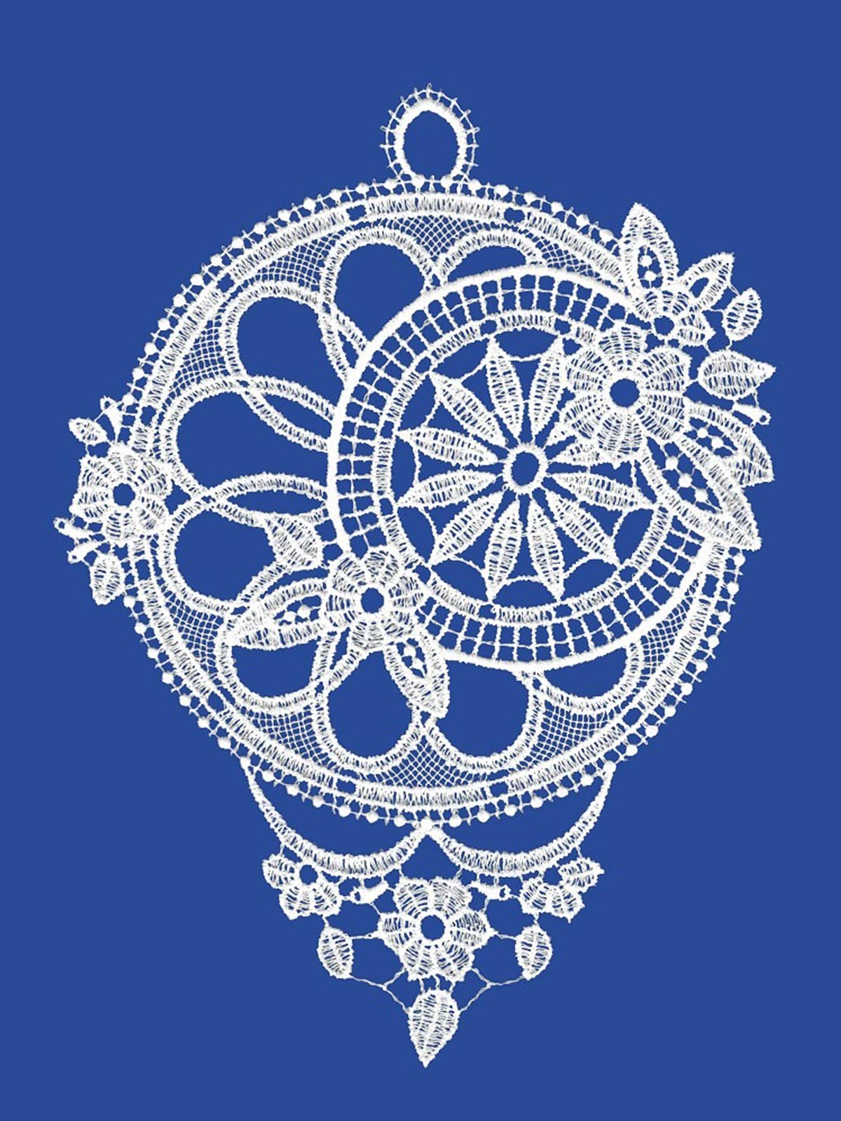 plauener spitze fensterbild traumfänger blumen